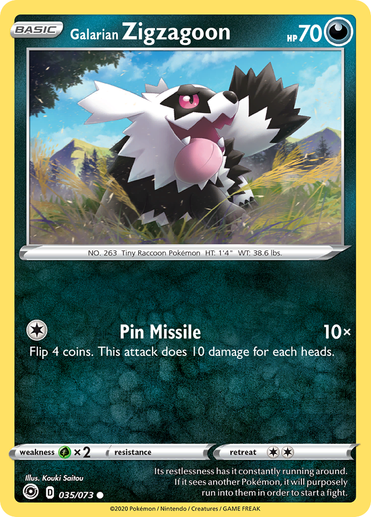 Galarian Zigzagoon (English)