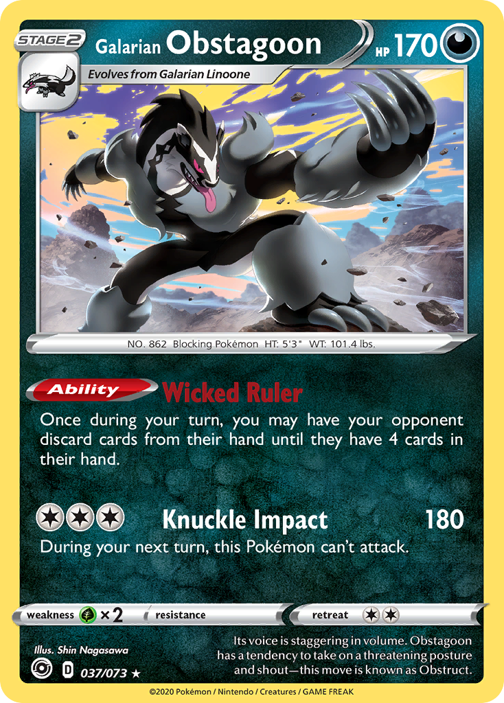 Galarian Obstagoon (English)