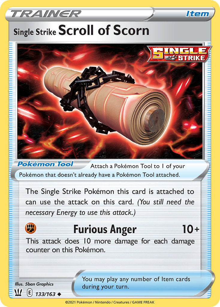Single Strike Scroll of Scorn (English)