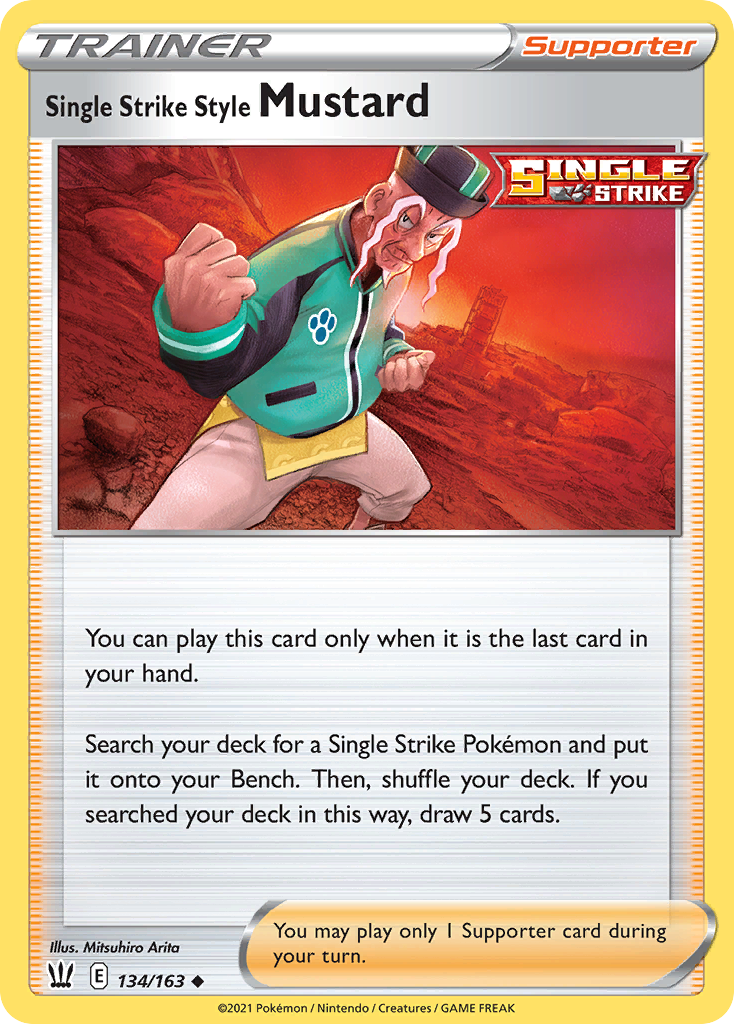 Single Strike Style Mustard (English)