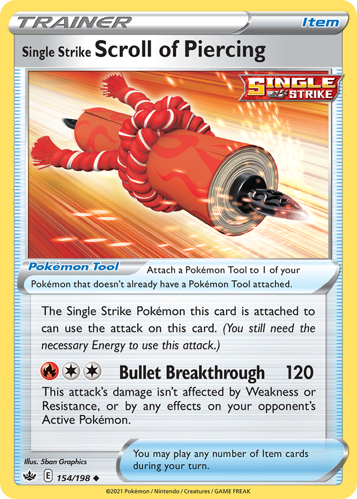 Single Strike Scroll of Piercing (English)