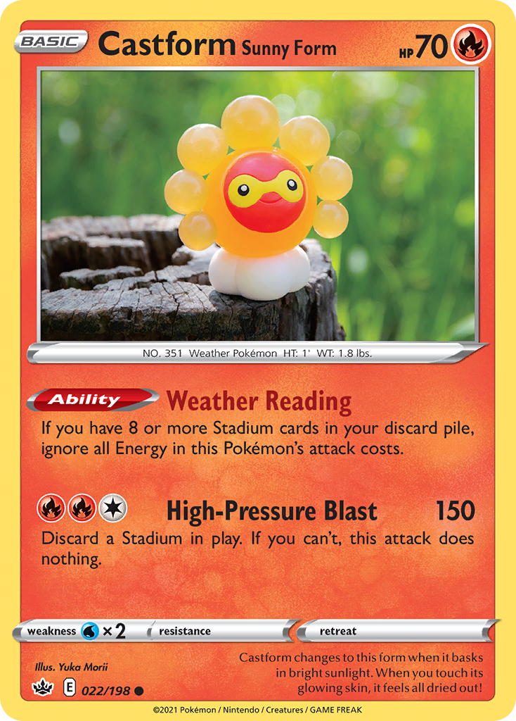 Castform Sunny Form (English)
