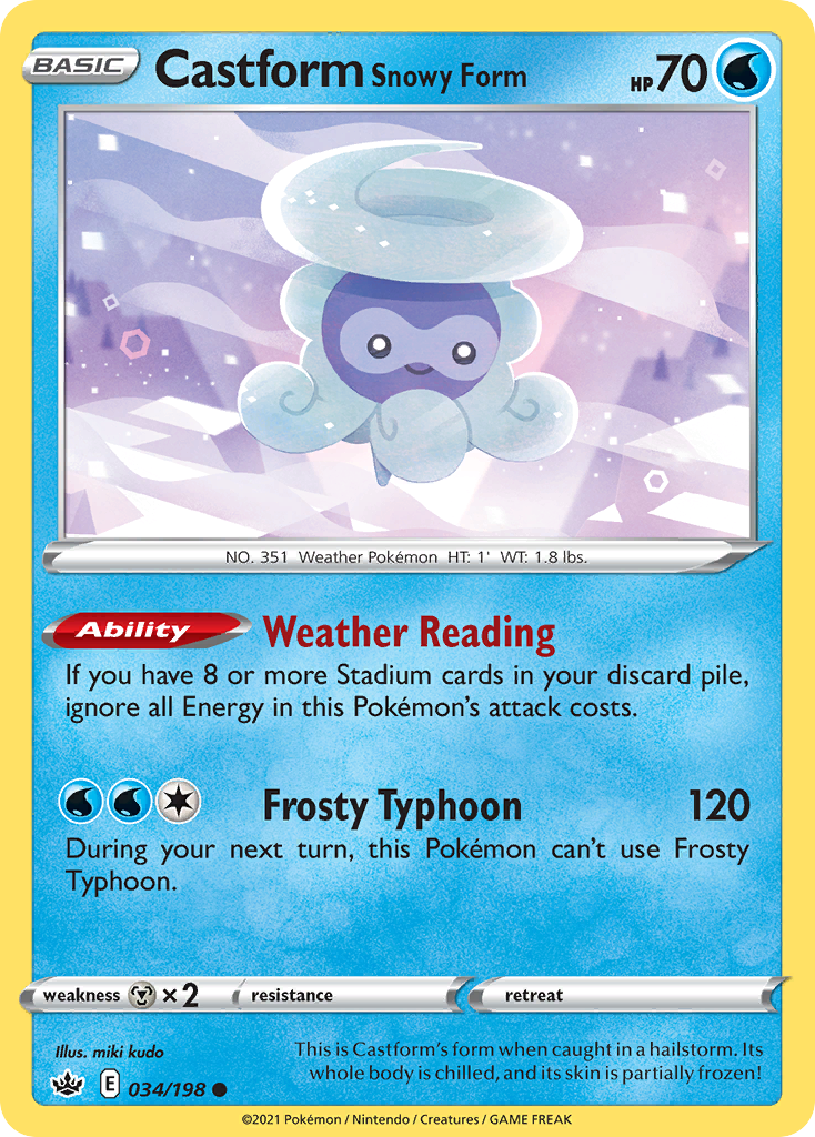 Castform Snowy Form (English)