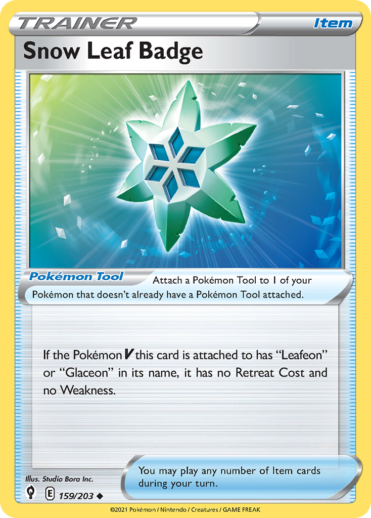 Snow Leaf Badge (English)