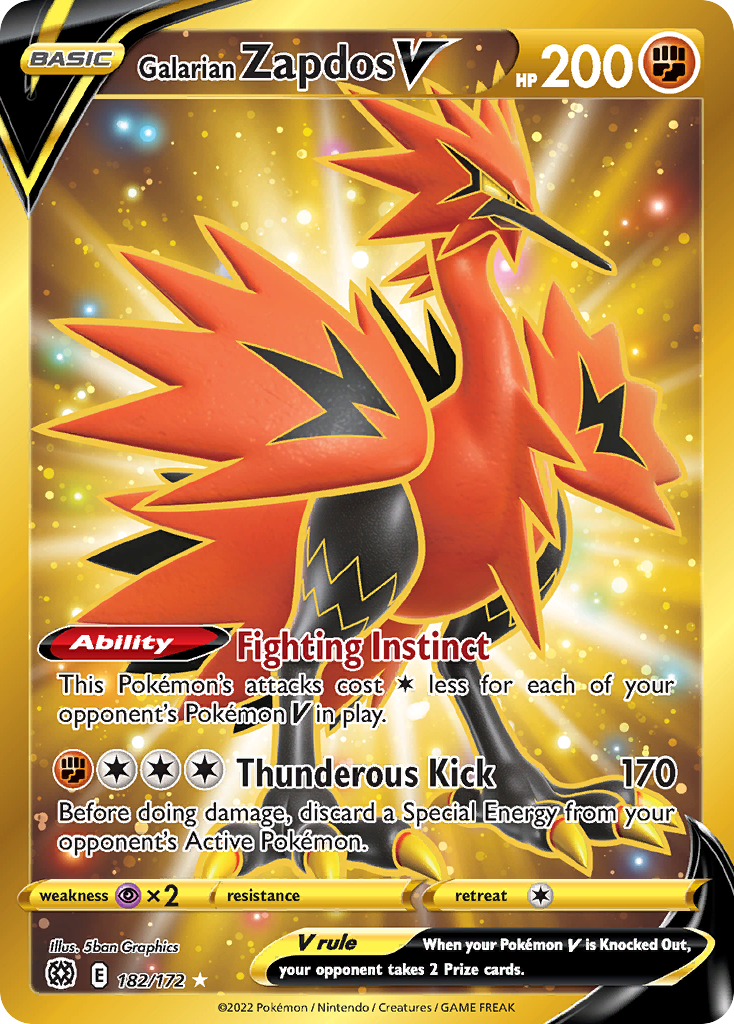 Galarian Zapdos V (HR) (English)