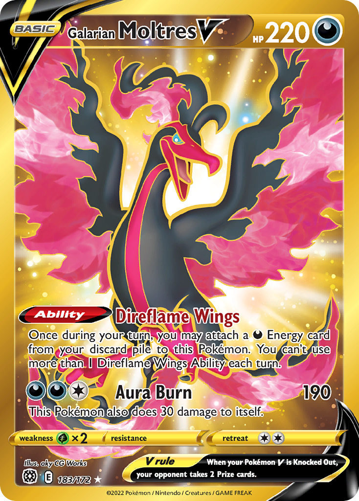 Galarian Moltres V (HR) (English)