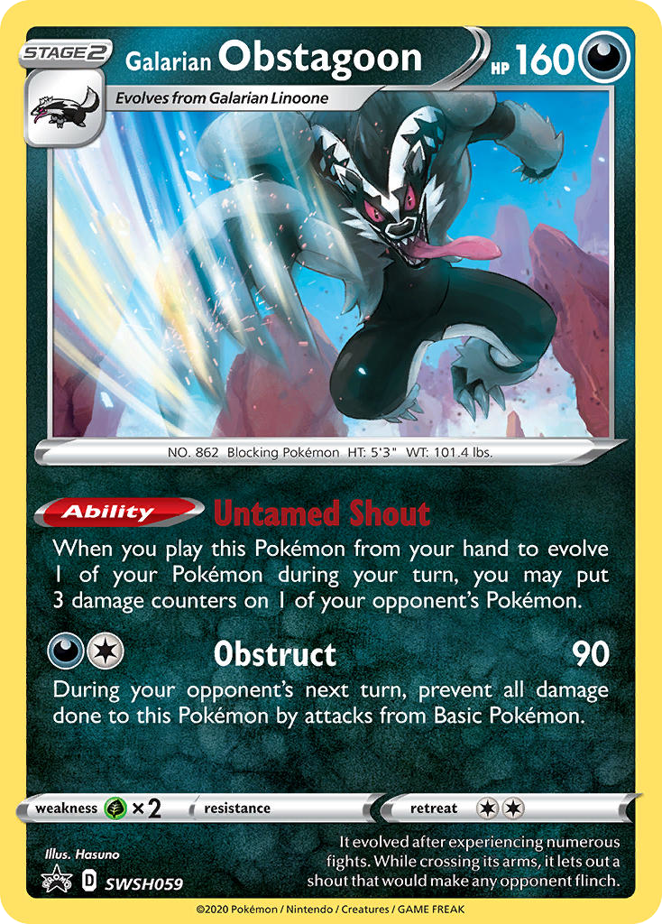 Galarian Obstagoon (English)