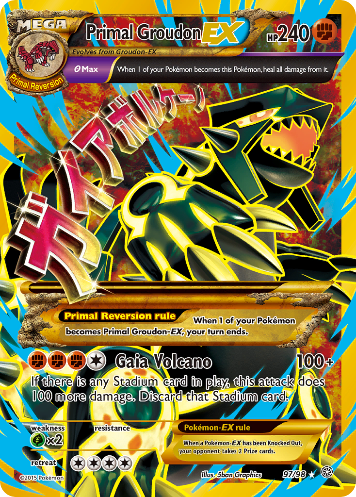 Primal Groudon-EX (HR) (English)